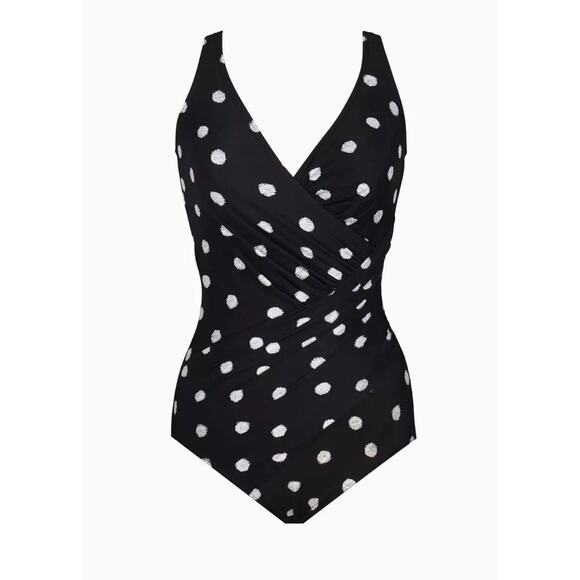 Miraclesuit Women's Plus Pizzelles Oceanus One Piece Swimsuit 24W Tummy Control - Picture 5 of 8